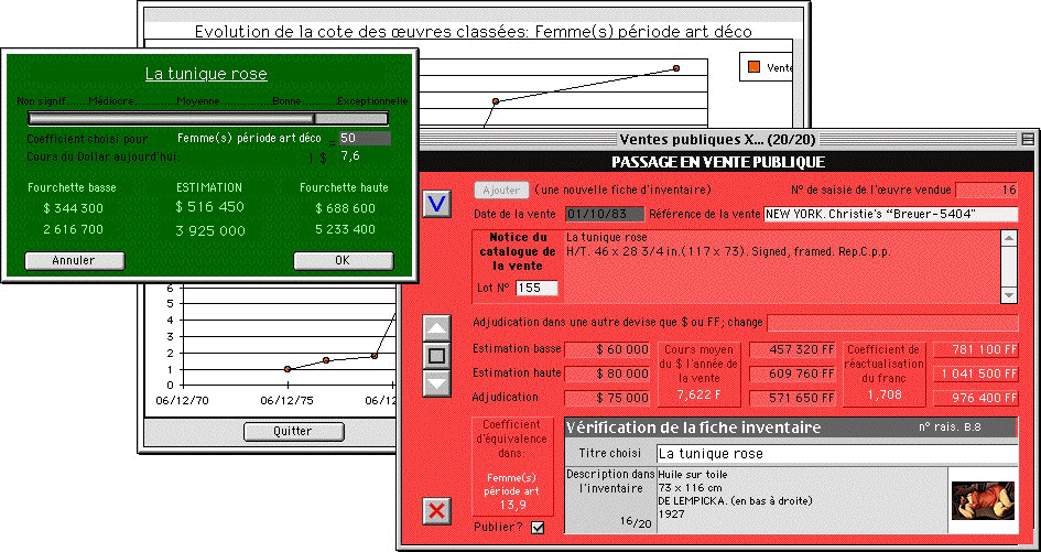 Estimer la valeur des uvres...